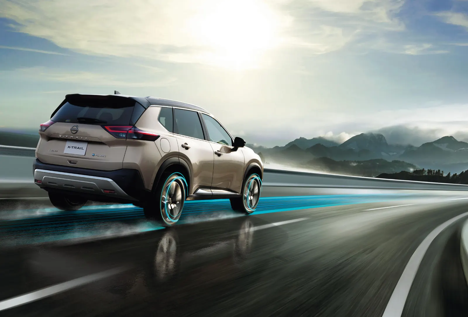 Nissan X-Trail, вид сзади