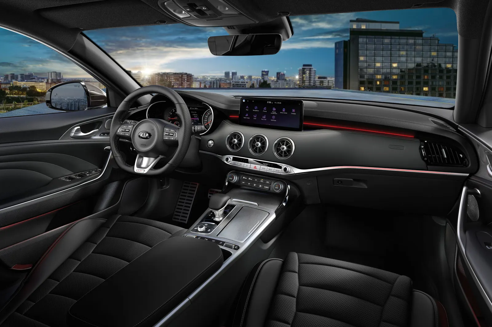 Kia Stinger, салон